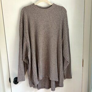 Old Navy Cozy Mock-Neck Tunic | Size: 3X | Color: Taupe